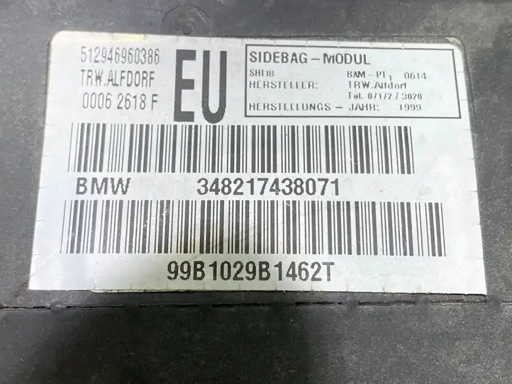 BMW 3 E46 (1998 - 2005) 348217438071 Подушка безопасности двери — фото 2