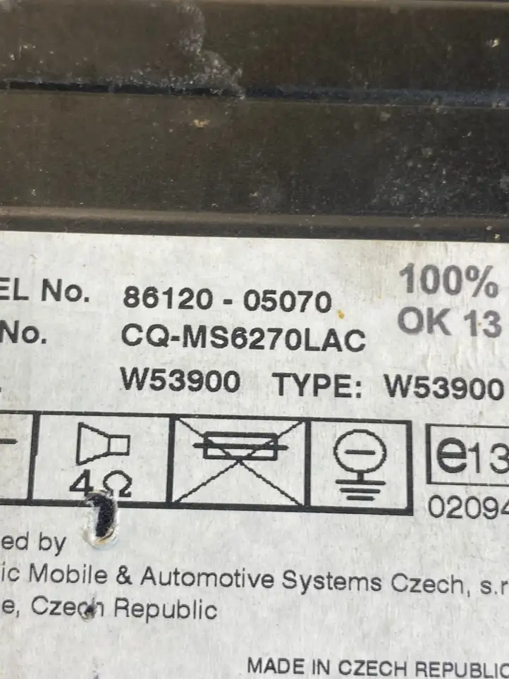Toyota Avensis T250 (2003 - 2006) 8612005070 Магнитола / мультимедийная система — фото 2