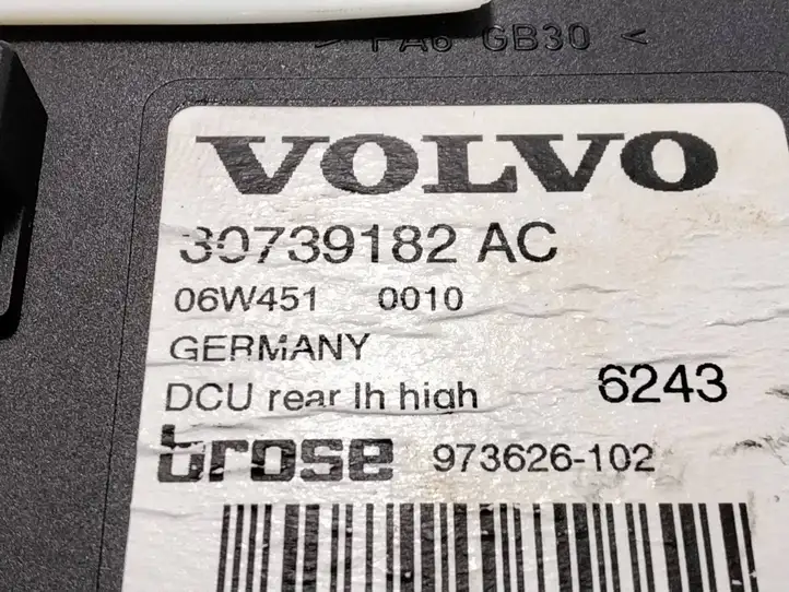 Volvo V50 (2004 - 2008) 30739182AC Стеклоподъемник задней двери — фото 2