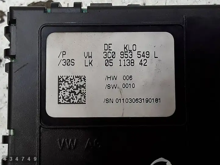 Volkswagen PASSAT B6 (2005 - 2010) 3C0953549L Датчик угла поворота руля — фото 2