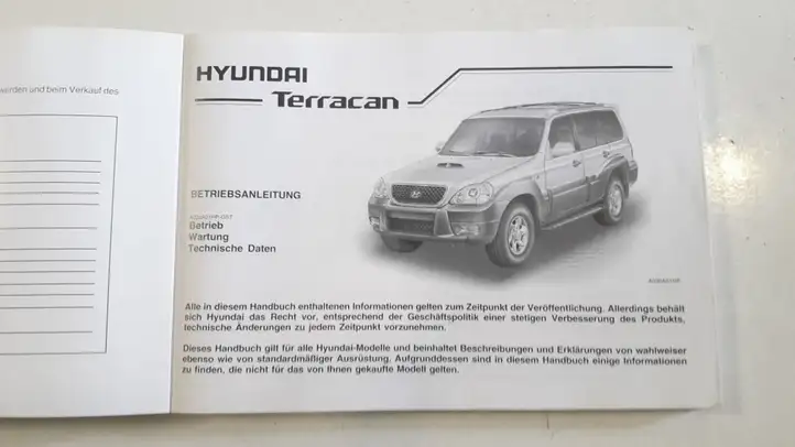 Hyundai Terracan (2004 - 2007) Руководство пользователя — фото 4
