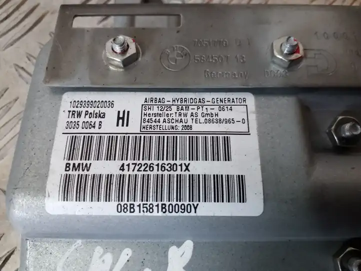 BMW 7 E65 E66 (2001 - 2008) 30350064B Подушка безопасности задней двери — фото 2