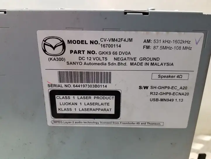 Mazda 6 (2012 - 2015) GKK966DV0A Магнитола / мультимедийная система — фото 4