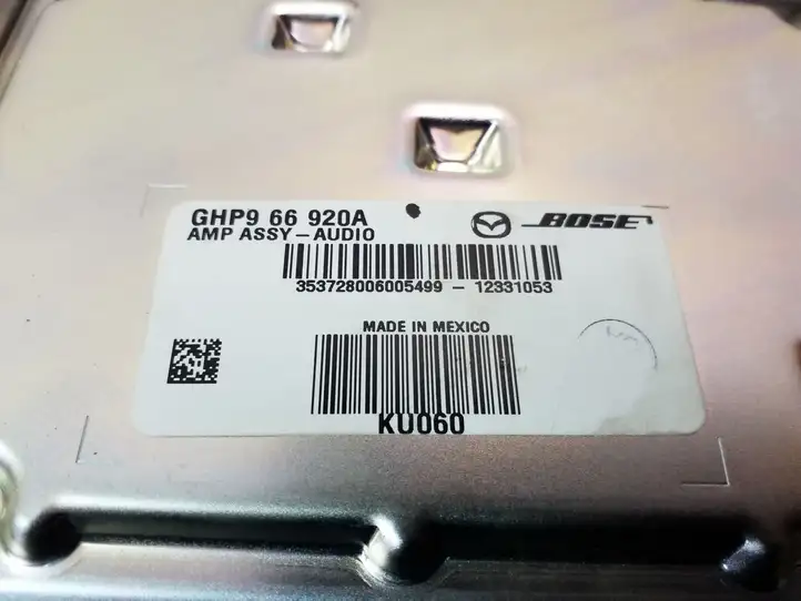 Mazda 6 (2012 - 2015) GHP966920A Усилитель звука — фото 3