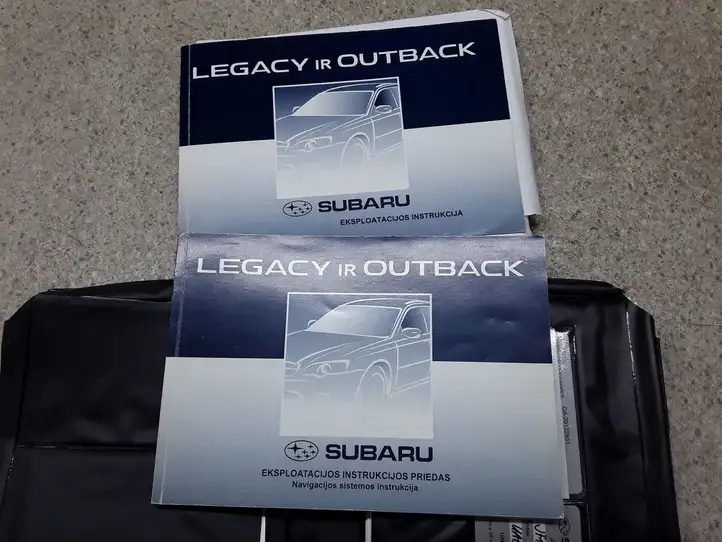 Subaru Outback (2007 - 2009) Руководство пользователя — фото 1