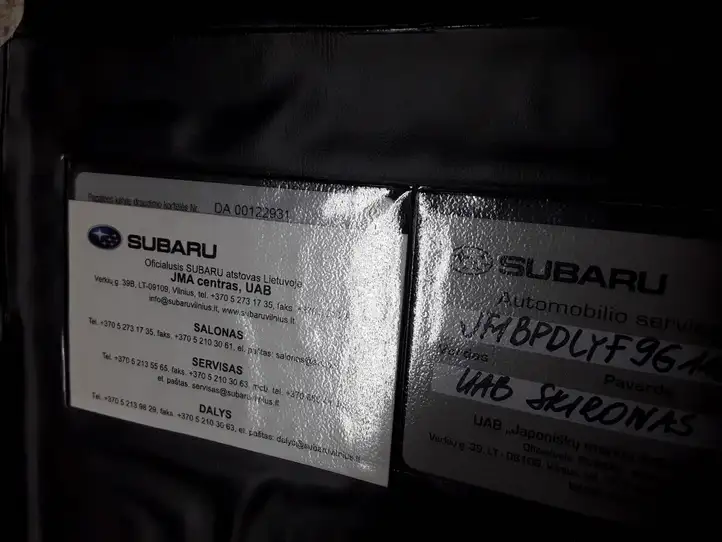 Subaru Outback (2007 - 2009) Руководство пользователя — фото 2