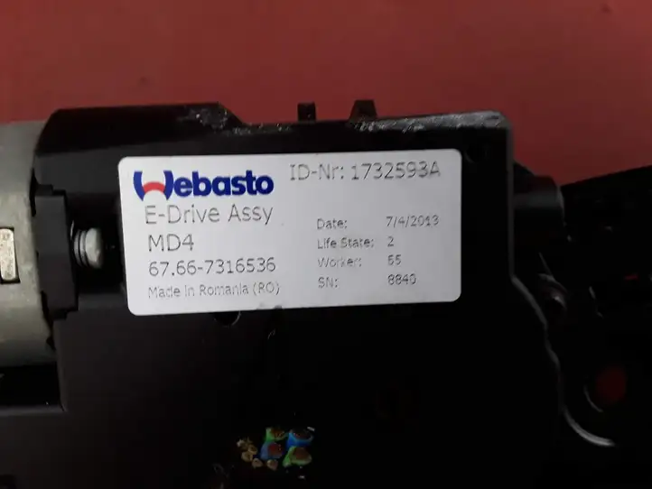 BMW 3 F30 F35 F31 (2012 - 2018) 7261731 Комплект люка крыши — фото 9