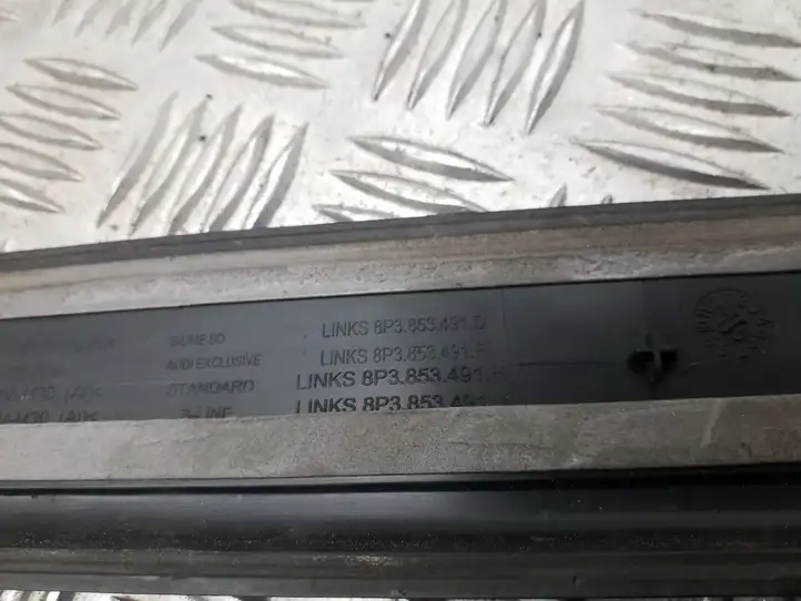 Audi A3/S3 8P (2008 - 2013) 8P3853491 Наружная отделка переднего порога — фото 2