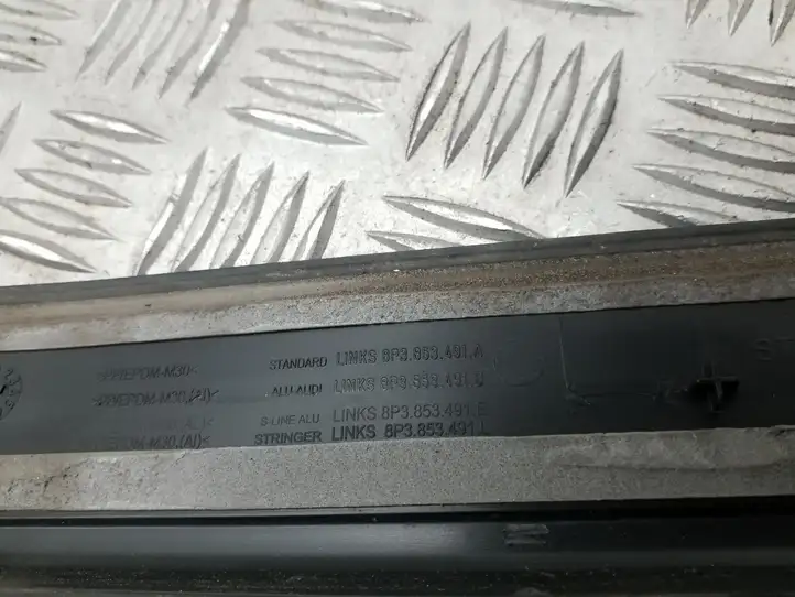 Audi A3/S3 8P (2008 - 2013) 8P3853491 Наружная отделка переднего порога — фото 3