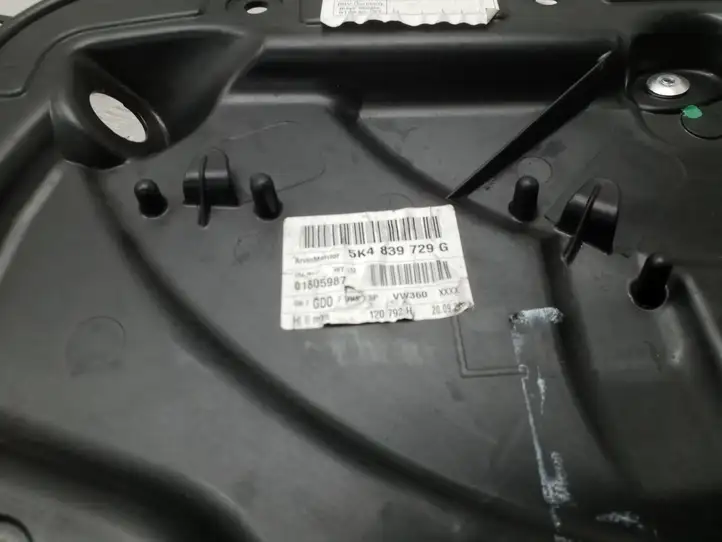Volkswagen Golf VI (2009 - 2013) 5K4839729G Механический стеклоподъемник задней двери — фото 2
