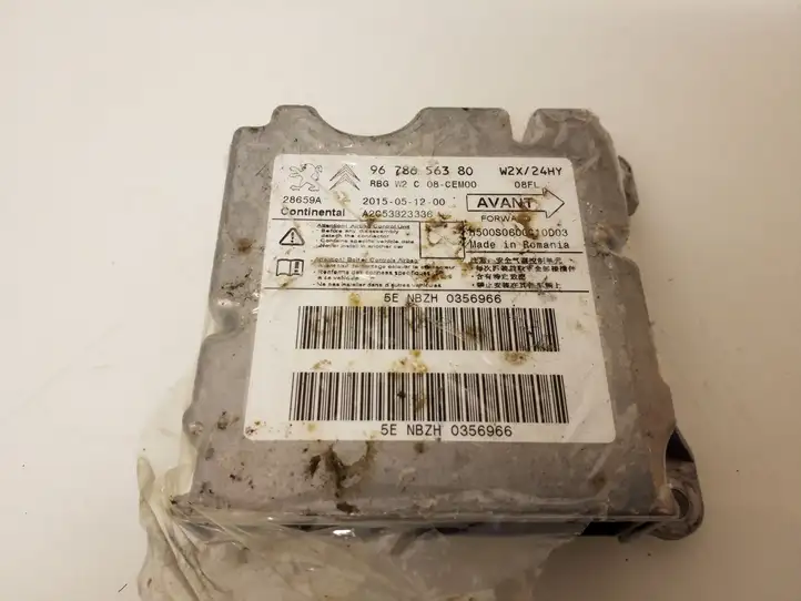 Peugeot 508 (2014 - 2018) 9678656380 Блок управления SRS — фото 1