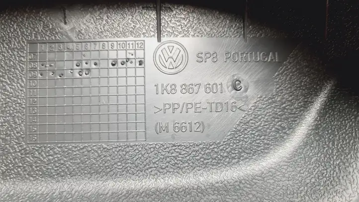 Volkswagen Scirocco (2008 - 2014) 1K8867601 Основной отделочный щит — фото 4