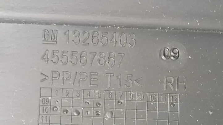 Opel Meriva B (2010 - 2014) 13265403 Внутренняя отделка переднего порога — фото 2