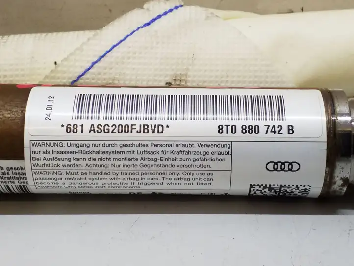 Audi A5 8T 8F (2011 - 2016) 8T0880742B Боковая подушка безопасности шторка — фото 4