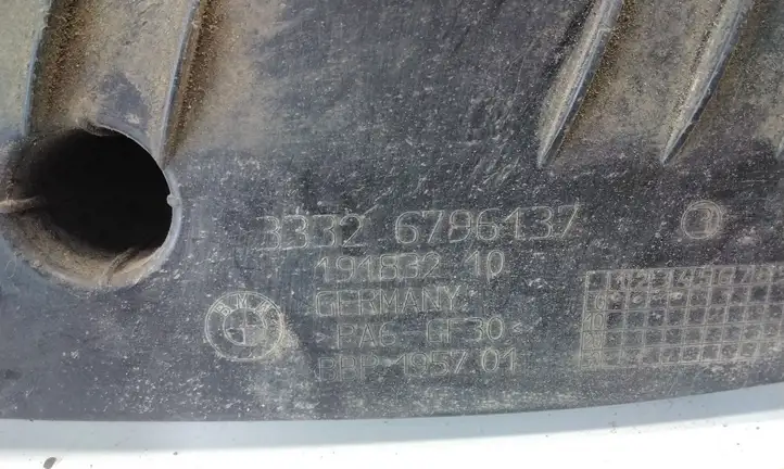 BMW 3 F30 F35 F31 (2012 - 2018) 6796137 Защита днища задней части — фото 2