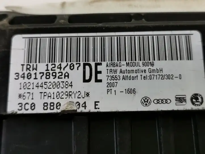 Volkswagen PASSAT B6 (2005 - 2010) 3C0880304E Подушка безопасности руля — фото 3