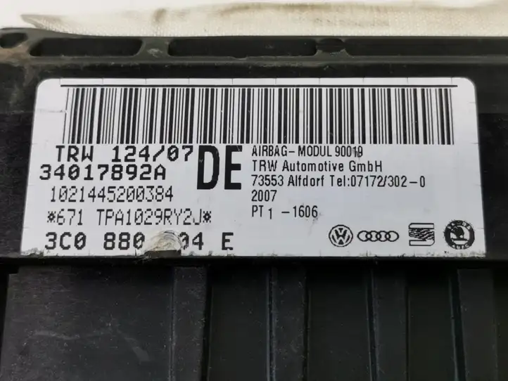 Volkswagen PASSAT B6 (2005 - 2010) 3C0880304E Подушка безопасности руля — фото 7