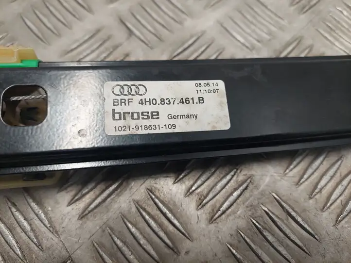 Audi A8 S8 D4 4H (2013 - 2017) 4H0837461B Стеклоподъемник передней двери (без мотора) — фото 5