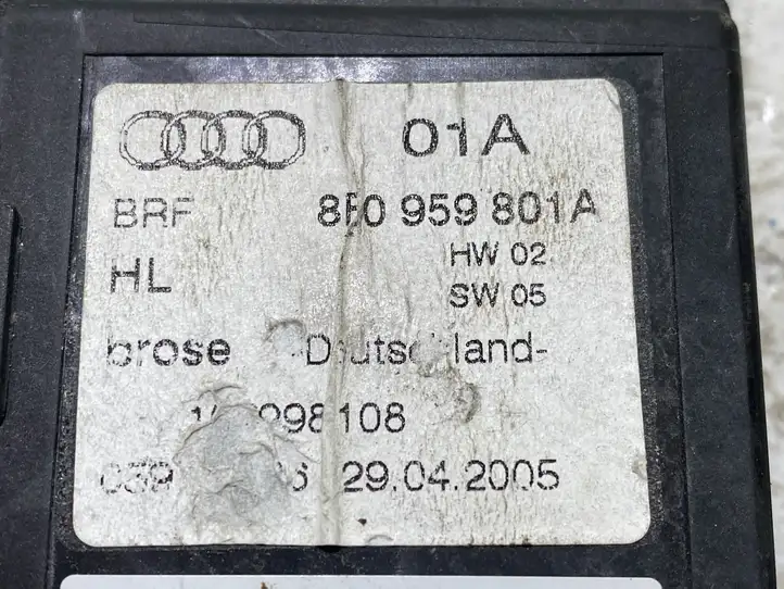 Audi A4 S4 B7 8E 8H (2004 - 2009) 8K0959801A Стеклоподъемник задней двери — фото 2