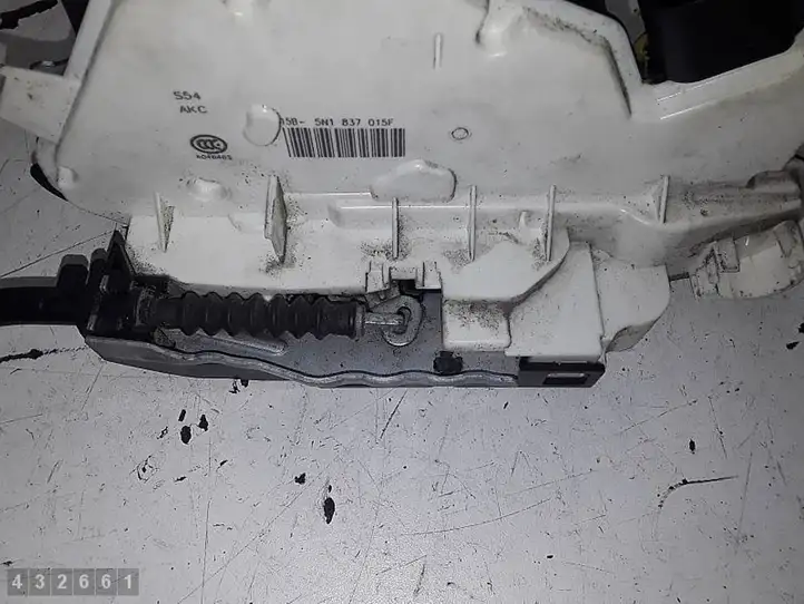 Seat Ibiza IV (6J,6P) (2008 - 2017) 5N1837015F Замок передней двери — фото 6