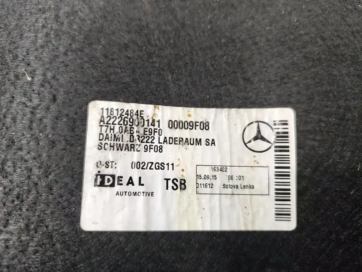 Mercedes-Benz S W222 (2013 - ) A2226900141 Коврик багажника — фото 3