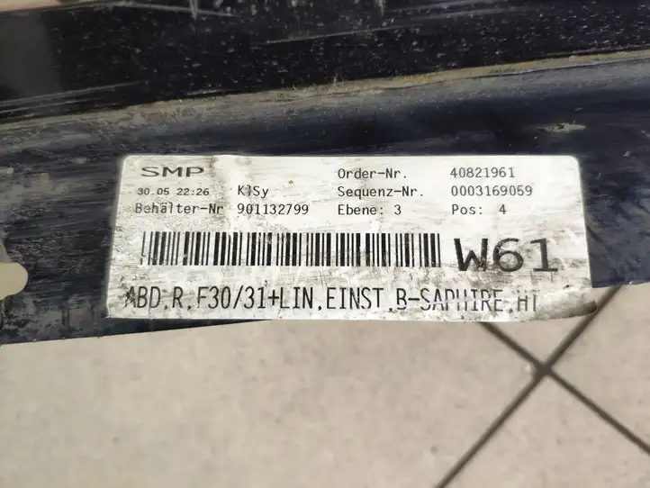 BMW 3 F30 F35 F31 (2012 - 2018) 51777256912 Порог кузова — фото 9