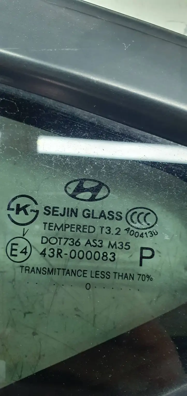 Hyundai ix35 (2009 - 2013) DOT736AS3M35 Заднее боковое стекло — фото 7