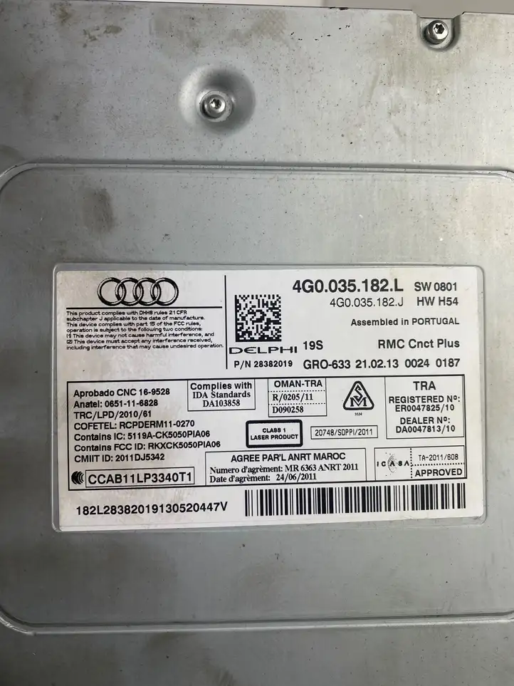 Audi A6 C7 (2011 - 2014) 4G0035182L Магнитола / мультимедийная система — фото 6