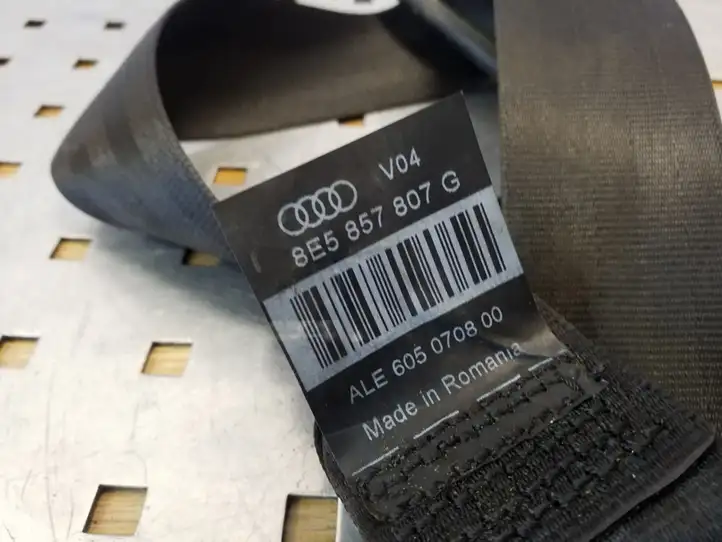 Audi A4 S4 B7 8E 8H (2004 - 2009) 8E5857807G Центральный ремень безопасности — фото 4