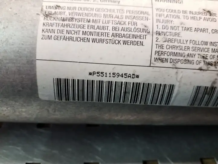 Jeep Grand Cherokee (WJ) (1998 - 2004) P55115945AD Подушка безопасности пассажира — фото 4