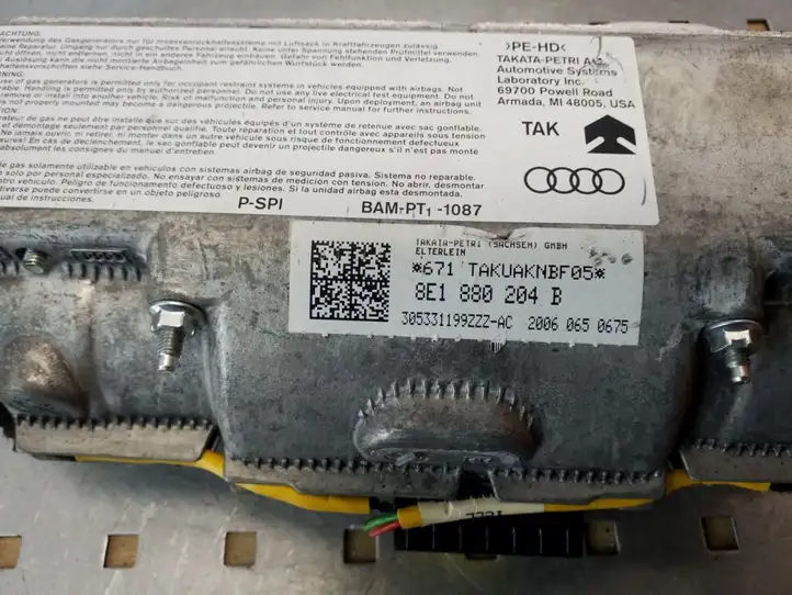 Audi A4 S4 B7 8E 8H (2004 - 2009) 8E1880204B Подушка безопасности пассажира — фото 4