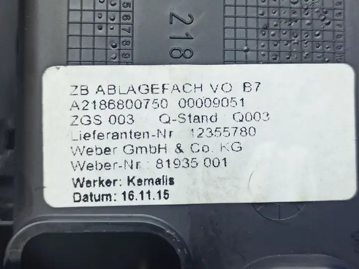 Mercedes-Benz CLS C218,X218 (2011 - 2017) A2186800750 Пепельница — фото 2