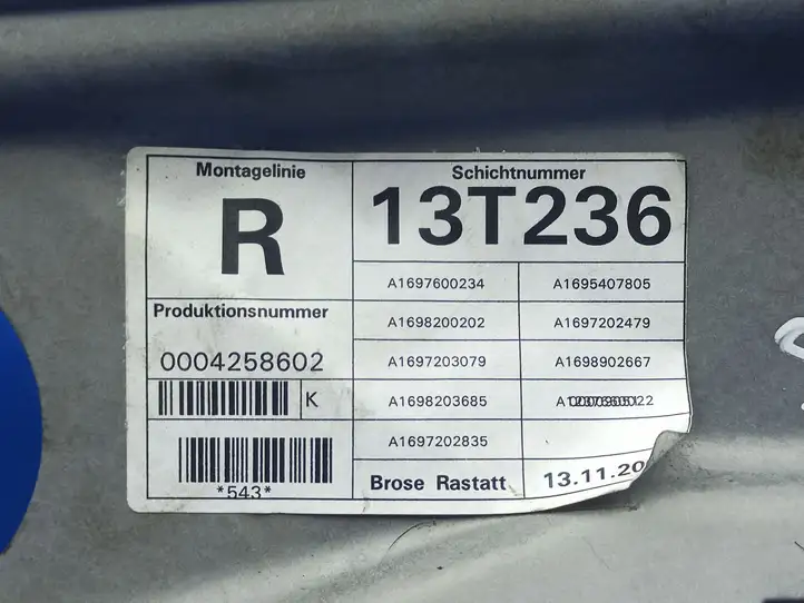 Mercedes-Benz B-class W245 (2005 - 2008) A1697203079 Электростеклоподъемник передний (комплект) — фото 11