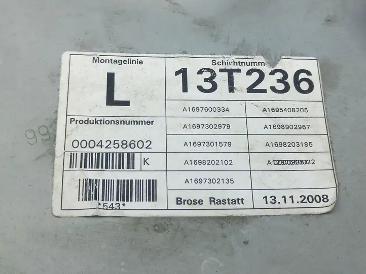 Mercedes-Benz B-class W245 (2005 - 2008) A1697301579 Стеклоподъемник передней двери (комплект) — фото 2