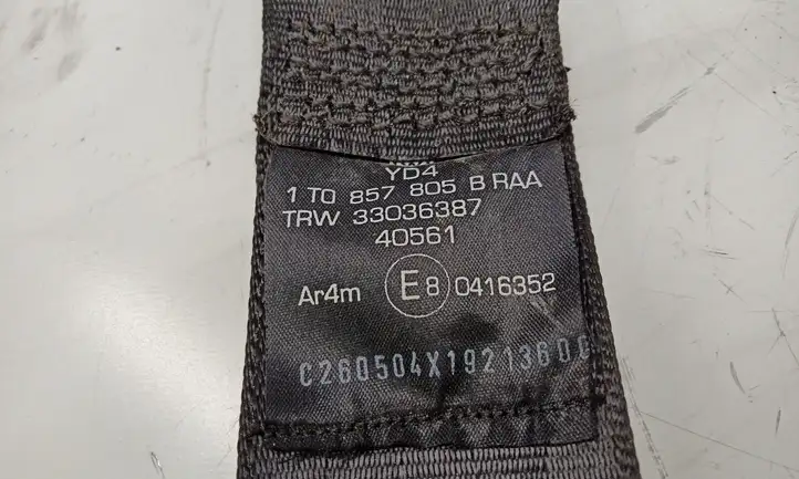 Volkswagen Touran I (2003 - 2010) 1T0857805B Задний ремень безопасности — фото 5