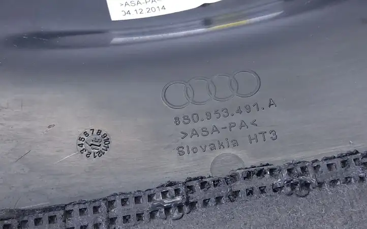 Audi TT TTS RS Mk3 8S (2014 - 2018) 8S0953491A Обшивка рулевой колонки — фото 2