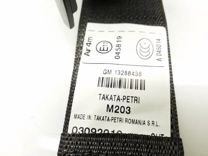 Opel Insignia A (2008 - 2017) 13288436 Задний ремень безопасности — фото 4