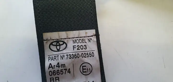 Toyota Auris E180 (2012 - 2018) Задний ремень безопасности — фото 5