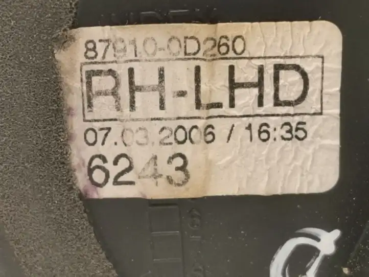 Toyota Yaris (2005 - 2009) 879100D260 Боковое зеркало с электроприводом — фото 5