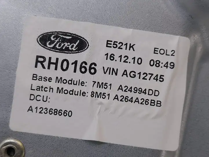 Ford Focus (2011 - 2015) 4M51A045H22A Стеклоподъемник задней двери без мотора — фото 3