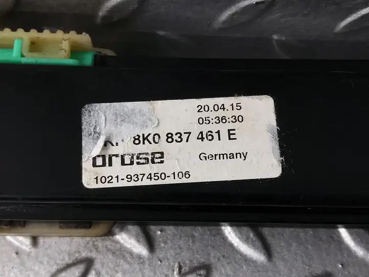 Audi A4 S4 B8 8K (2011 - 2015) 8K0837461E Стеклоподъемник передней двери (без мотора) — фото 2