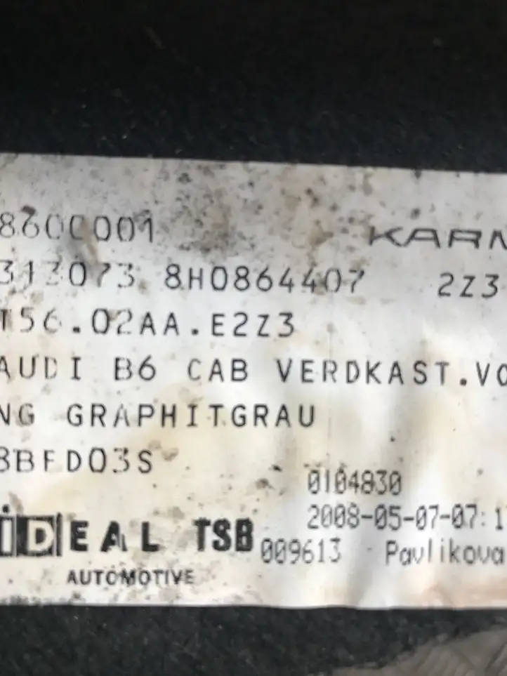 Audi A4 S4 B8 8K (2007 - 2011) 8H0864407 Прочая отделка багажника — фото 2
