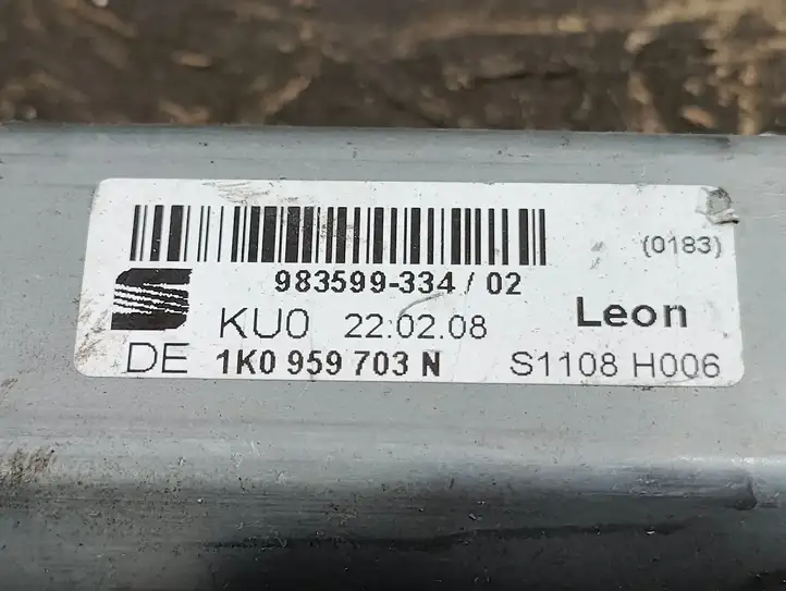 Seat Leon (1P) (2005 - 2012) 1K0959703N Стеклоподъемник задней двери — фото 2