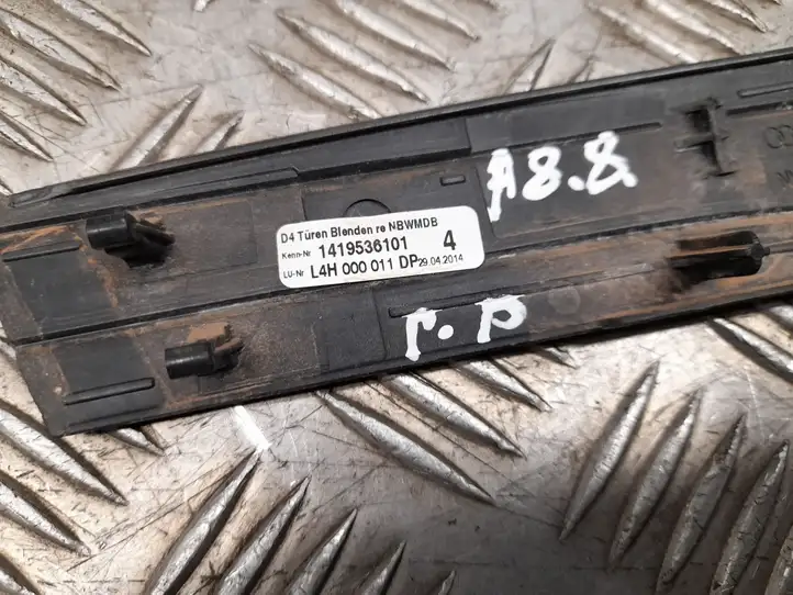 Audi A8 S8 D4 4H (2013 - 2017) 4H0867410 Декоративная накладка передней двери — фото 2