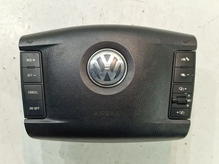 Volkswagen Touareg I (2002 - 2010) 7L6880201DA Подушка безопасности руля — фото 1