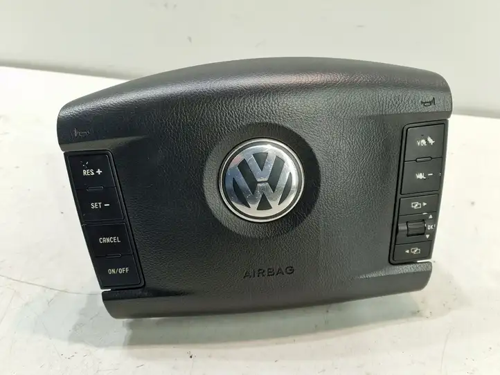 Volkswagen Touareg I (2002 - 2010) 7L6880201DA Подушка безопасности руля — фото 3