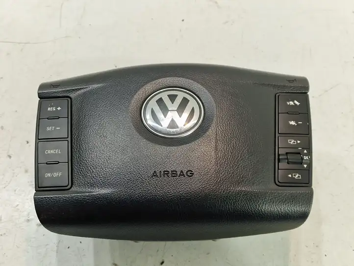 Volkswagen Touareg I (2002 - 2010) 7L6880201DA Подушка безопасности руля — фото 4