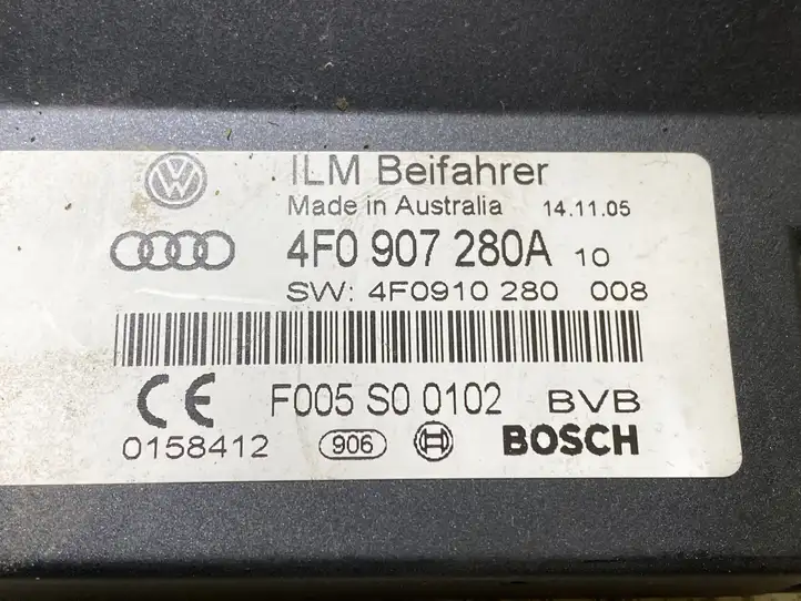 Audi A6 S6 C6 4F (2004 - 2008) 4F0907280A Прочие блоки управления — фото 2