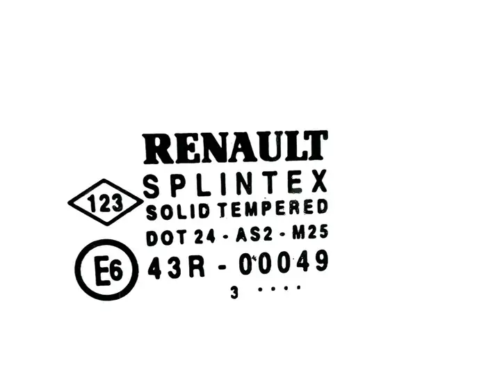 Renault Scenic II - Grand scenic II (2003 - 2006) 43R00049 Стекло передней двери — фото 4