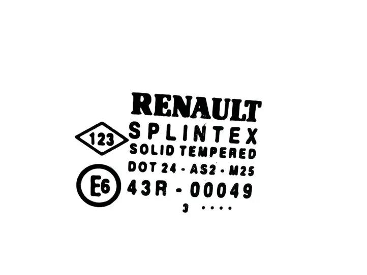Renault Scenic II - Grand scenic II (2003 - 2006) 43R00049 Стекло передней двери — фото 4